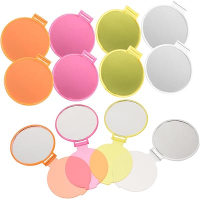 Vouwbare Compacte Spiegels - Draagbare Make-up Hulpmiddelen - Make-up Aanbrengen - Zelfstandige Standaard Functie - 61 x 61 cm - Paars