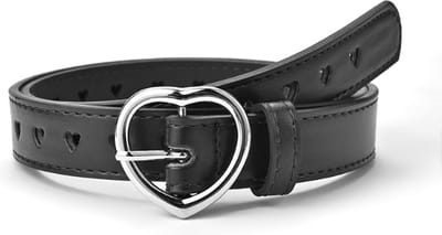 Kinder Riem - Hart Zwart | Lengte 90 cm | Kunstleer | Fashion Favorite