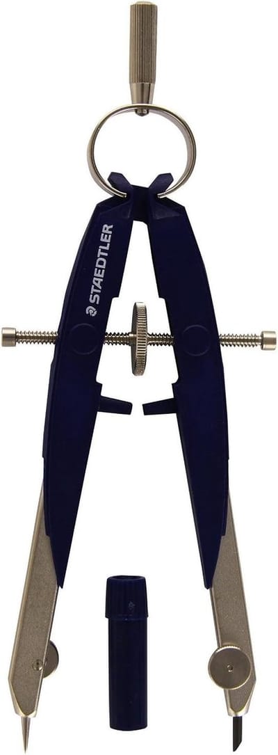 Comfortabele passer voor geometrische tekeningen met maximale cirkeldiameter van 225 mm