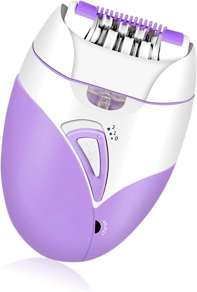 Elektrische Epilator - Ontharingsapparaat - Gladde Huid - Twee Snelheden - Oplaadbaar - Paars