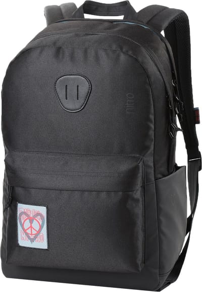 NITRO Vrije tijd rugzak Rugzak met laptopvak Urban Plus Backpack 28L Peace Love Nitro Zwart