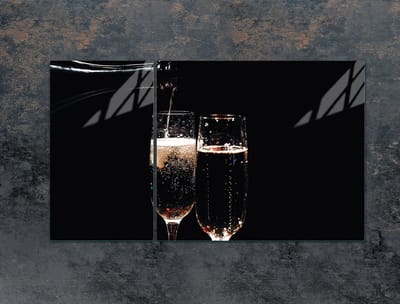TMK ArtDeko - Snijplank - Glas - 90x52 cm - Wijnontwerp