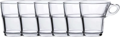 Duralex Espresso glazen Caprice transparant - 6x stuks - 90 ml - Koffie/espresso kopjes van glas