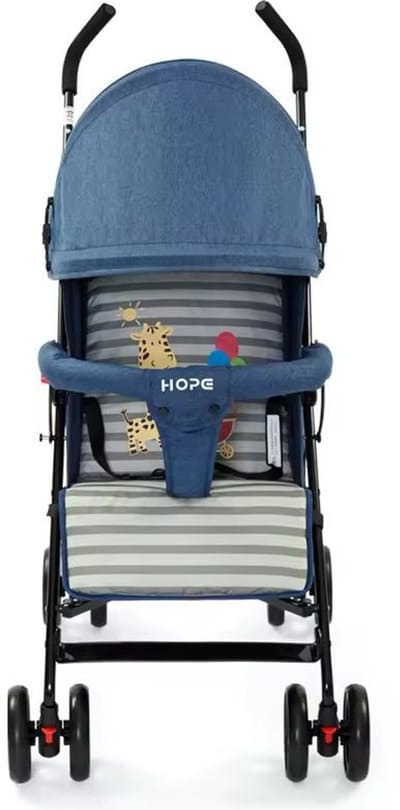 Premium kinderwagen voor babyjongen en -meisje met 3-punts veiligheidsgordel en draaibare voorwielen | Baby Stroller met grote opbergruimte en opvouwbare paraplu