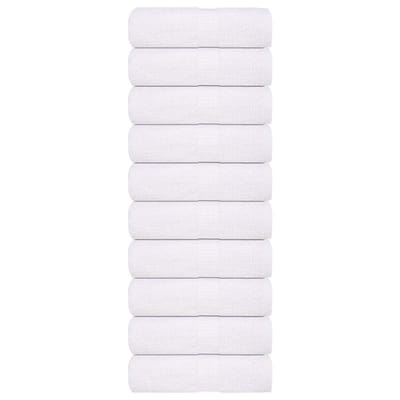 vidaXL - Washandjes - 10 - stuks - FROGN - Wit - 30x30 - cm - 100% - Katoen