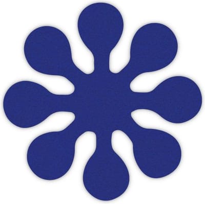 Asterisk vilt onderzetter - Donkerblauw - 6 stuks - ø 9,5 cm Rond - Glas onderzetter - Cadeau - Woondecoratie - Woonkamer - Tafelbescherming - Onderzetters Voor Glazen - Keukenbenodigdheden - Woonaccessoires - Tafelaccessoires