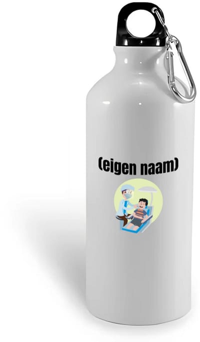 Hacebo® - tandarts met eigen naam waterfles - Tandarts - mondhygiënisten/tandartsen - iemand die tandarts is of mondhygiënist - verjaardag - cadeau - kado - geschenk - water fles - 400ML