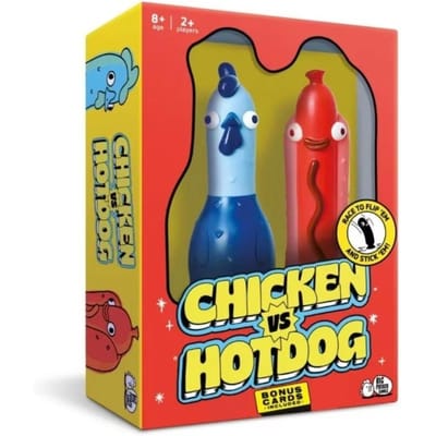 Jeu de société Stratégie Rapide Poulet Contre Chien Jeu Interactif Dessin Animé Poulet Contre Chien Set de Jeu de Société Bricolage Éducatif red
