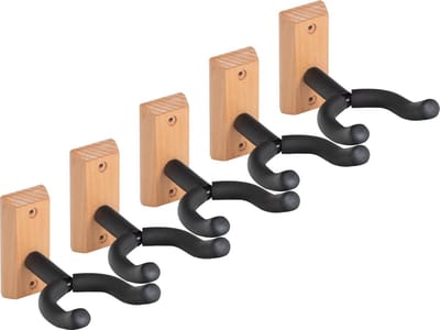 Stevige Houten Wandhouder Set (5 Stuks) voor Snaarinstrumenten