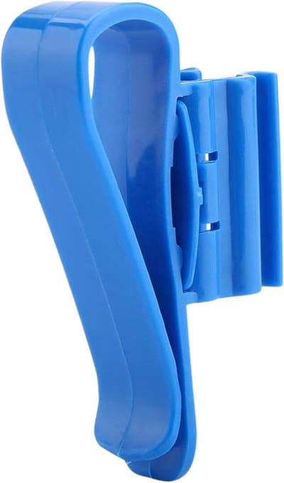 Slanghouder Aquarium - Waterpijpklem - Water Verversen - Ruimtebesparend Ontwerp - 8.7x5cm - Blauw