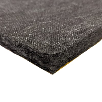 81 x 150 cm | 12 mm | Black Under Hood™ Akoestisch en thermisch vilt zwart - zelfklevend