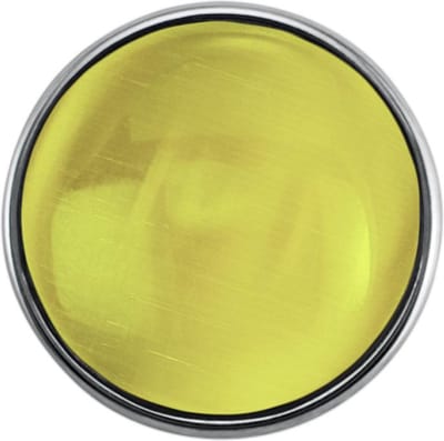 Quiges - Drukknoop Mini 12mm Cateye Geel - EBCMK054