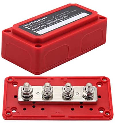 Verzamelrail 300A voor 12V - 48V DC massaverdeling