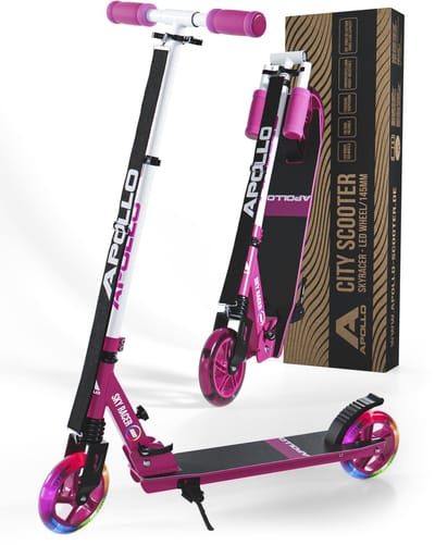 Apollo LED-stadscooter met vering Scooter Skyracer