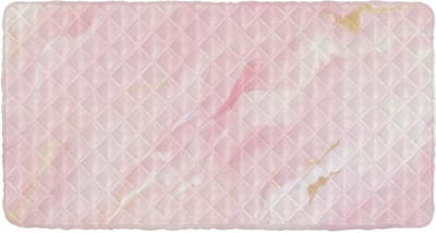 Peuter Laken - Draagbaar Bedje - Comfortabel Rusten - Drie Laags Materiaal - 126 x 63 cm - Perzik Marmer