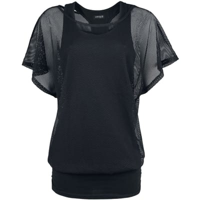Gothicana by EMP - Gothic T-shirt - When The Heart Rules The Mind - S tot 5XL - voor Vrouwen - zwart