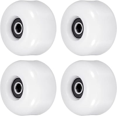 Skateboard Wielen - Cruiser Wielen - Straat Skaten - Met ABEC-9 Lagers - 54mm - Wit