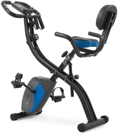 Hop-Sport HS-3010X Grix – X-Bike – Opvouwbaar 3-in-1 – Rugleuning – Hartslagmeter