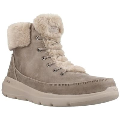 SKECHERS Dames Winterlaarzen GLACIAL ULTRA WONDERLAND Beige Maat 36stijlvol en Warm