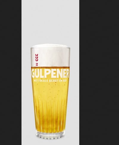 Gulpener pils glas ribbel 25cl. a6