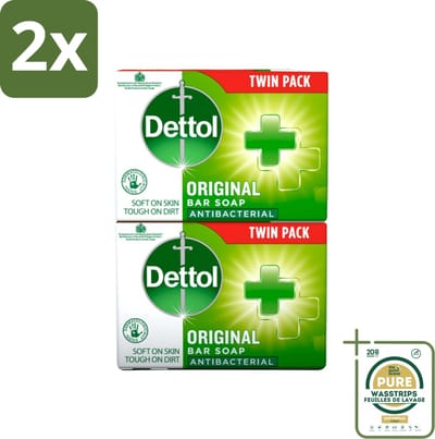 Dettol - Zeeptablet - Origineel - Antibacterieel - 2x 100g Zeeptabletten - Voordeelverpakking - 2 stuks - Dettol - Hygiëne