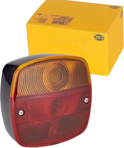 Achterlicht - Achterlichtcombinatie - Voertuigverlichting - 3 Lichtfuncties - 120mm x 120mm x 52mm - Zwart