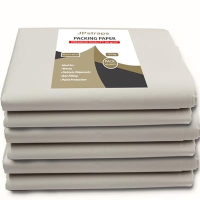 SnelShoppen - Verpakkingspapier 80 g/m², 60 x 50 cm vellen, 2,5 kg, ideaal voor verhuizing, beschermen van gevoelige voorwerpen, knutselen en dozenvul