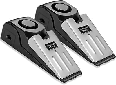 Alarm Deurstopper Wedge Jammers - 120dB Geluid, Diefstalpreventie en Windbestendig voor Thuis, Hotel en Reisveiligheid