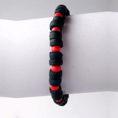 CocoReef Armband - zwart/oranje - set van 3