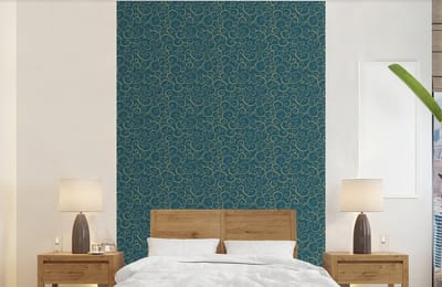 Behang - Fotobehang Patroon - Golven - Spiraal - Breedte 140 cm x hoogte 220 cm
