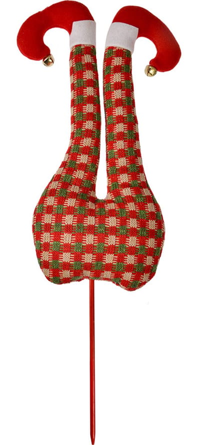 Clayre & Eef Kerstdecoratie Elf 67 cm Rood Textiel