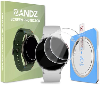 Bandz Gehard Glas Screenprotector (2 Pack) 44mm met One-Click installatietool – geschikt voor Samsung Galaxy Watch 6 44mm - Helder - Krasbestendig - Bubbelvrij