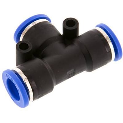 10mm T-koppeling PA 66 Insteekfitting NBR [2 Stuks]