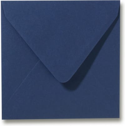 Envelop 12 x 12 Donkerblauw, 25 stuks