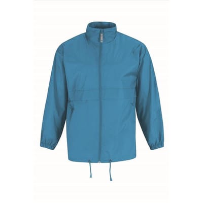 Heren buitenkleding - Sirocco windjas in het aquablauw - volwassenen S (48) aqua