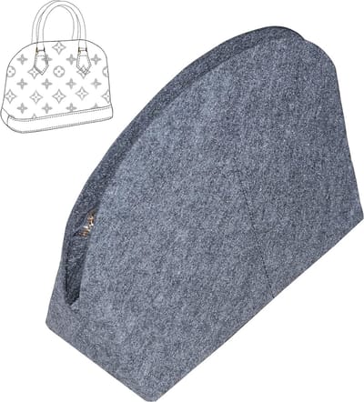 Organizer voor Handtassen van Vilt - Inzet voor Alma BB en PM - Grijze Tote Organizer voor Dameshandtassen