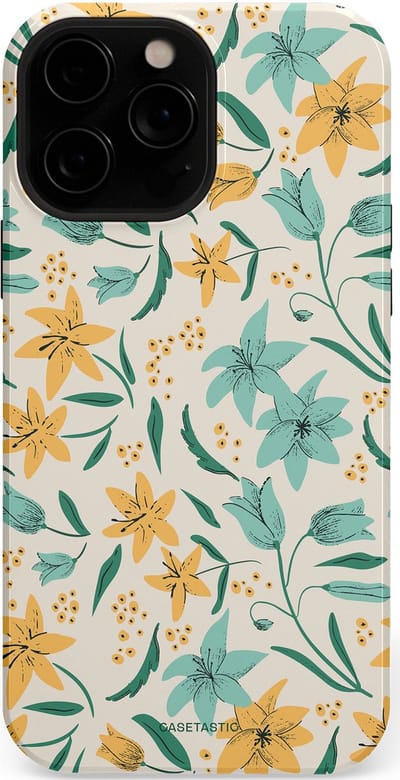 Casetastic Hoesje Geschikt voor Apple iPhone 13 Pro Magsafe - Stijlvolle Beschermende Duo-layer Case - Sereen in bloei