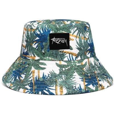 Omkeerbare Print Vissershoed Lente/Zomer Unisex Mode Outdoor Bucket Bat Decoratie Zonnescherm Pet Voor Mannen Vrouwen gray