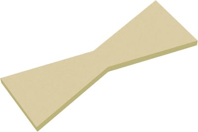Professionele Houten Vlinderdas Inleg van Massief Messing - 100mm x 38mm x 4mm voor Houtbewerking, Inlegwerk en Creatieve Projecten