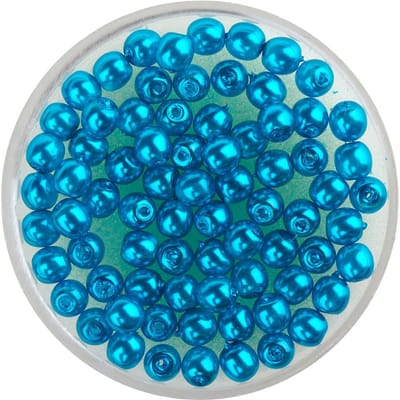 Crystal Renaissance glasparel, 4mm, 75 stuks - Turkoois