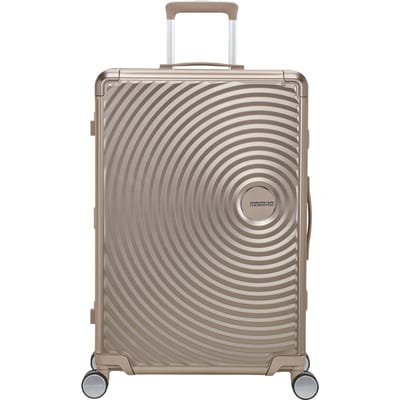 American Tourister Soundbox Alu Spinner 75 / 28 TSA Trolley Bronze Taupe 77cm