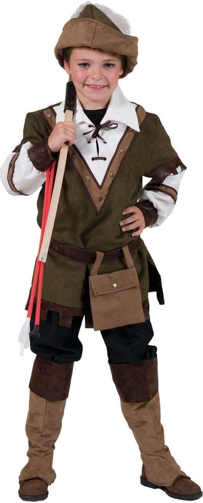 Verkleedpak Robin Hood jongen Forest Robin Hood 116 - Carnavalskleding