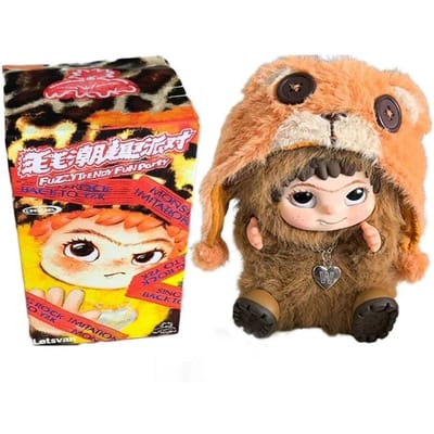 Wakuku Pluizig Trendy Leuke Feest Blind Box Schattige Wakuku Actiefiguur Mystery Box Schattige Pop Tas Hanger Pop Verrassingstas Cadeau Speelgoed