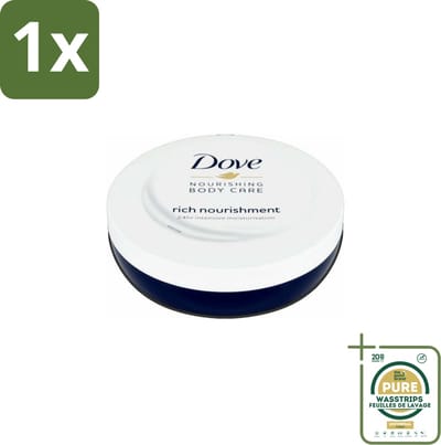 1 x Dove – Bodycrème – Voedende Crème – 150 ml- Voedende Crème - Hydraterende Crème - Huid Verzorging - Huidbescherming - Huidbarrière