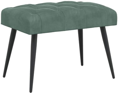 vidaXL - Bank - met - knopen - tufting - Zeegroen - 60 - x - 40 - x - 45 - cm - Fluweel