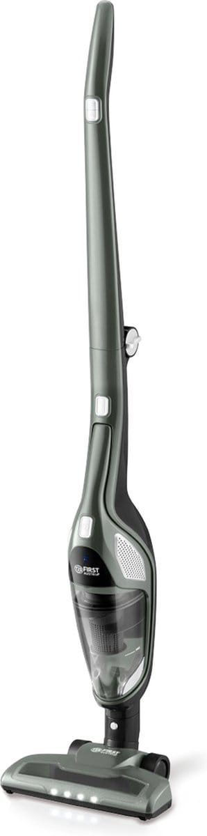 TZS First Austria Draadloze Steelstofzuiger 2-in-1 - Stofzuiger Zonder Zak - Kruimelzuiger - HEPA Filter - 120W - Grijs