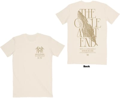Sleep Token - The Cycle Must End Heren Tshirt - S - Creme