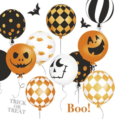 Daisy Lunch servetten - Scary Halloween balloons