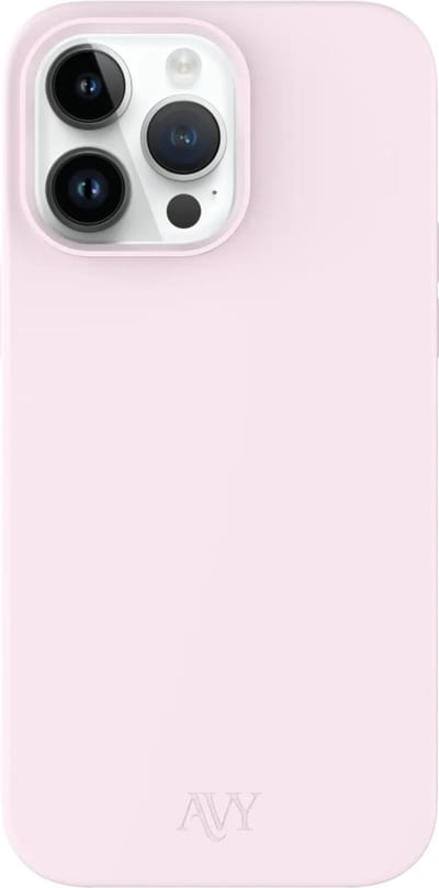 AVY Hoesje geschikt voor Apple iPhone 14 Pro | Compatibel met MagSafe | Back Cover | Liquid Silicone | Comfortabel in de Hand | Roze