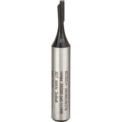Bosch - Vingerfrezen 8 mm, D1 3 mm, L 8 mm, G 51 mm